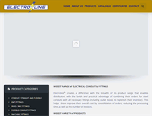 Tablet Screenshot of electrolinefittings.com